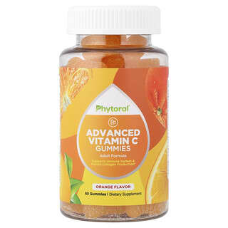 Phytoral, Geavanceerde vitamine C-gummies, sinaasappel, 60 gummies