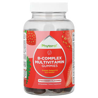 Phytoral, B-Complex Multivitamin Gummies, Strawberry , 60 Gummies