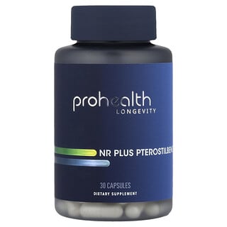 ProHealth Longevity, NR Plus ptérostilbène, 30 capsules