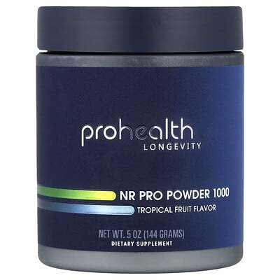 ProHealth Longevity, NR Pro Powder 1000, Tropical Fruit, 5 oz (144 g)