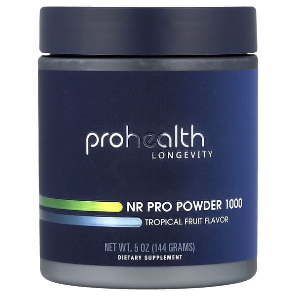ProHealth Longevity NR Pro Powder 1000, Tropical Fruit, 5 oz (144 g)