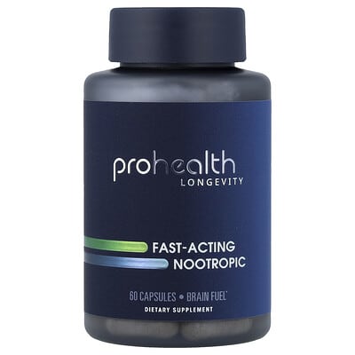 ProHealth Longevity, Fast-Acting Nootropic Supplement, 60 Capsules