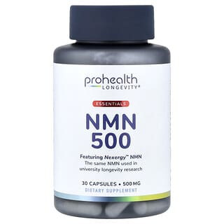 ProHealth Longevity, Essentials, NMN 500, 500 mg, 30 Capsules