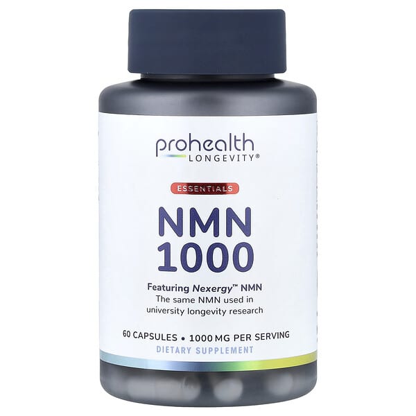 ProHealth Longevity, Essentials, NMN 1000, 60 капсули (500 mg на капсула)