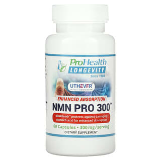 ProHealth Longevity, NMN Pro 300，加強吸收，150 毫克，60 粒膠囊