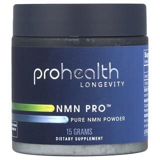 ProHealth Longevity‏, תוסף תזונה NMN Pro, אבקת NMN טהורה, 250 מ"ג, 15 גרם