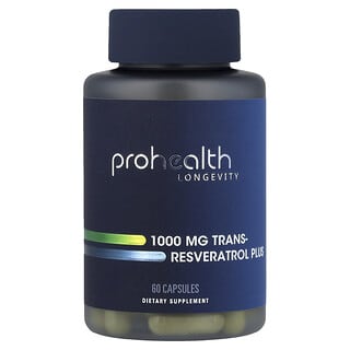 ProHealth Longevity, Trans-Resveratrol Plus, 60 Capsules
