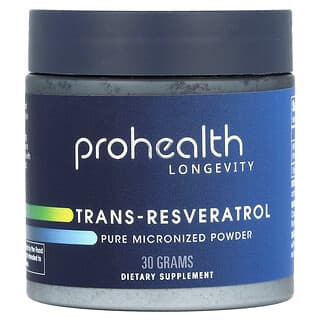 ProHealth Longevity, Trans-Resveratrol, Pure Micronized Powder, reines mikronisiertes Pulver, 30 g