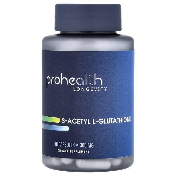 S-Acetyl L-Glutathione, 300 mg, 60 Capsules