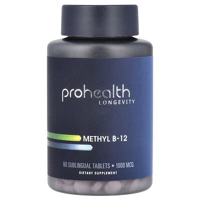 ProHealth Longevity, Methyl B-12, 1000 mcg, 60 sublingual tablets