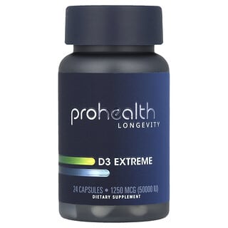 ProHealth Longevity, D3 Extreme, 50,000 IU, 24 Capsules