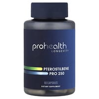 ProHealth Longevity（プロヘルス ロンジェヴィティ）, プテロスチルベンプロ250、250mg、60粒