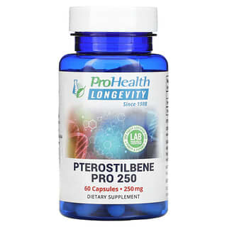 ProHealth Longevity, Pterostilbene Pro 250, 250 mg, 60 Capsules