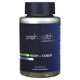 ProHealth Longevity‏, NADH + CoQ10,‏ 60 כמוסות