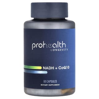 ProHealth Longevity, Suplemento de NADH y CoQ10, 60 cápsulas