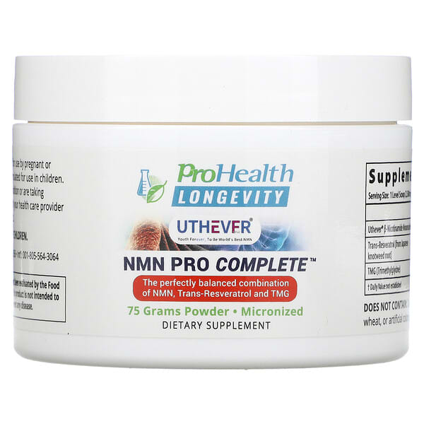 ProHealth Longevity‏, NMN Pro Complete, ‏75 גרם