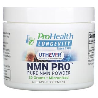 ProHealth Longevity, NMN Pro, Poudre de nicotinamide mononucléotide pur, 1000 mg, 30 g