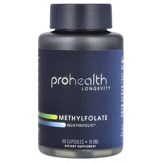 ProHealth Longevity, Метилфолат, Quatrefolic®, 15 мг, 60 капсул