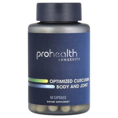 ProHealth Longevity, Optimized Curcumin, Body and Joint Care, 60 Capsules