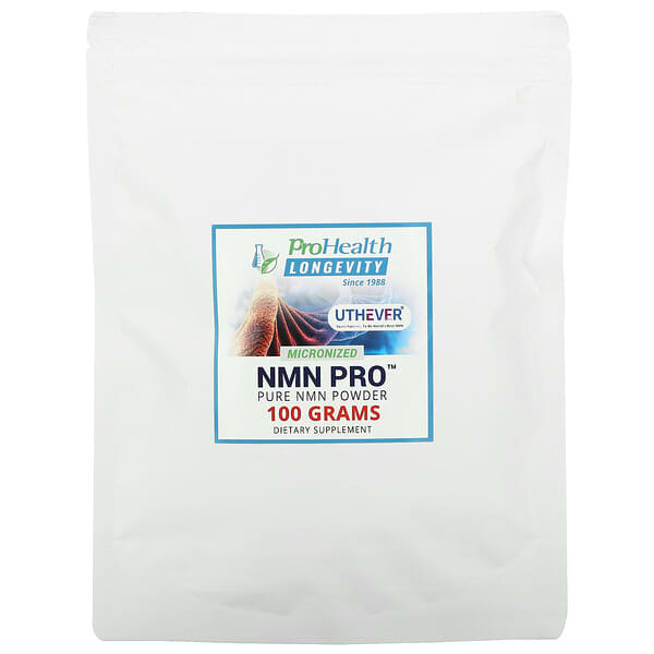 ProHealth Longevity, NMN Pro, Pure NMN Powder, reines NMN-Pulver, 100 g
