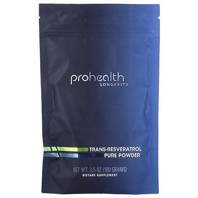 ProHealth Longevity, Trans-Resveratrol Pure Powder, 3.5 oz (100 g)