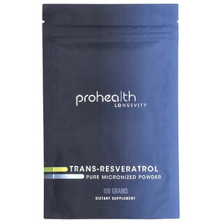 ProHealth Longevity, Trans-resvératrol, Poudre pure micronisée, 100 g