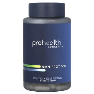 ProHealth Longevity, NMN Pro 300, Nahrungsergänzungsmittel mit NMN, 300 mg, 90 Kapseln