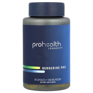 ProHealth Longevity, Berberina Pro, 1200 mg, 60 cápsulas