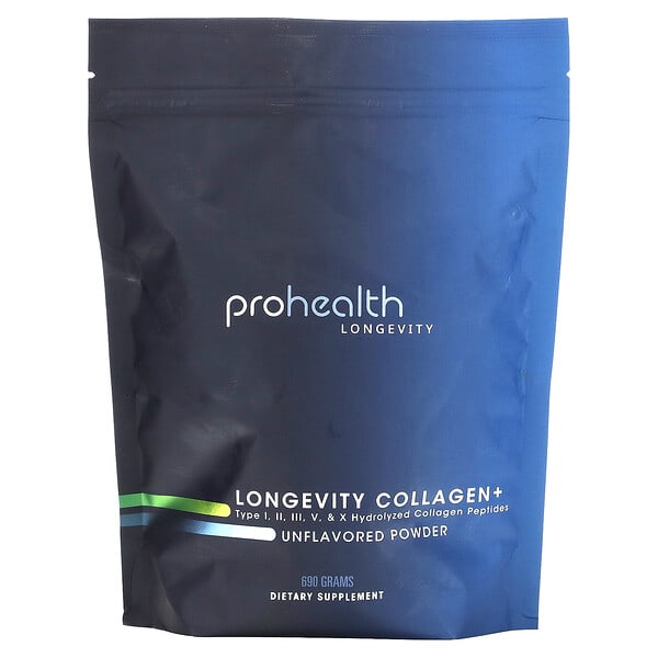 Longevity Collagen+, Unflavored, 690 g