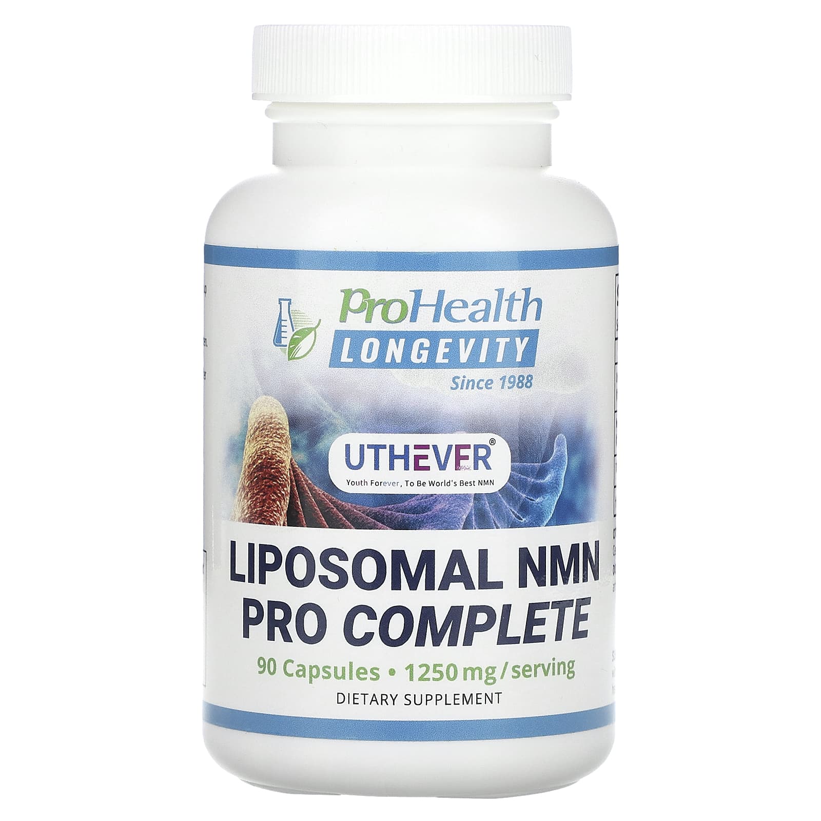 Prohealth Longevity 脂質體 Nmn Pro Complete，1 250 毫克，90 粒膠囊（每粒膠囊 417 毫克）