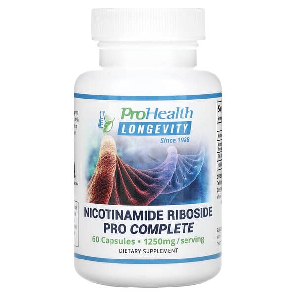 ProHealth Longevity‏, نيكوتيناميد ريبوسيد برو كومبليت ، 60 كبسولة