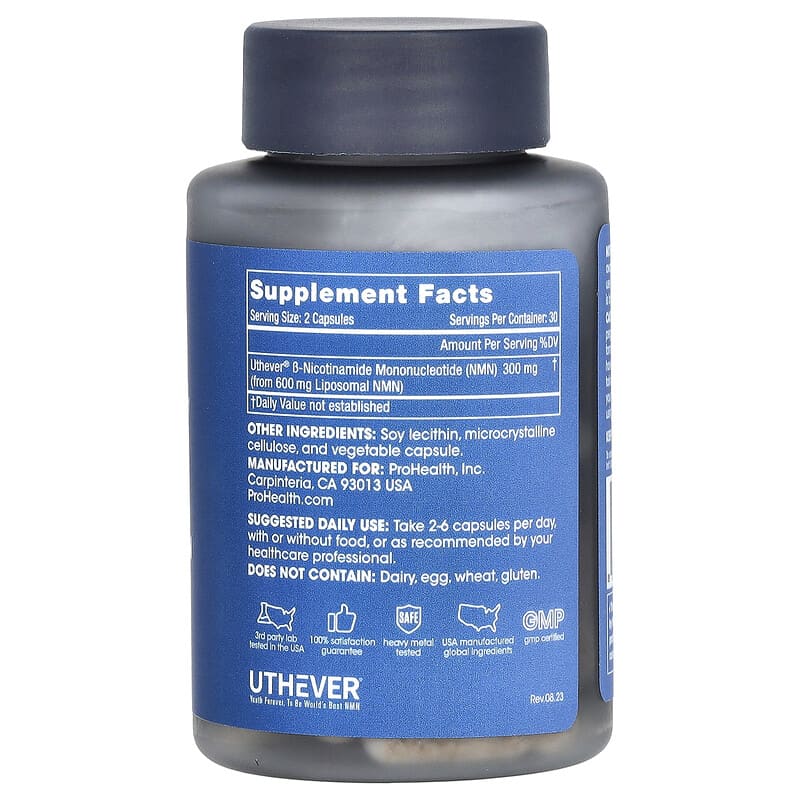 Liposomal NMN Pro 300, 60 Capsules (150 mg per Capsule)
