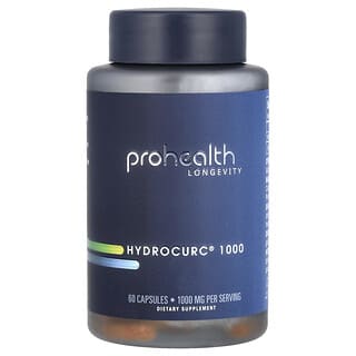 ProHealth Longevity, Hydrocurc® 1000, 1,000 mg, 60 Capsules (500 mg Per Capsule)