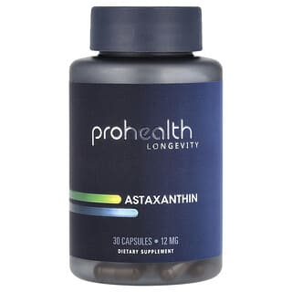 ProHealth Longevity, Astaxantina, 12 mg, 30 cápsulas