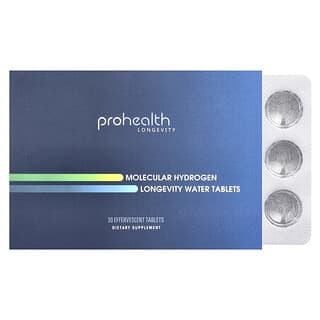 ProHealth Longevity, Molecular Hydrogen, Longevity Water Tablets , 30 Effervescent Tablets