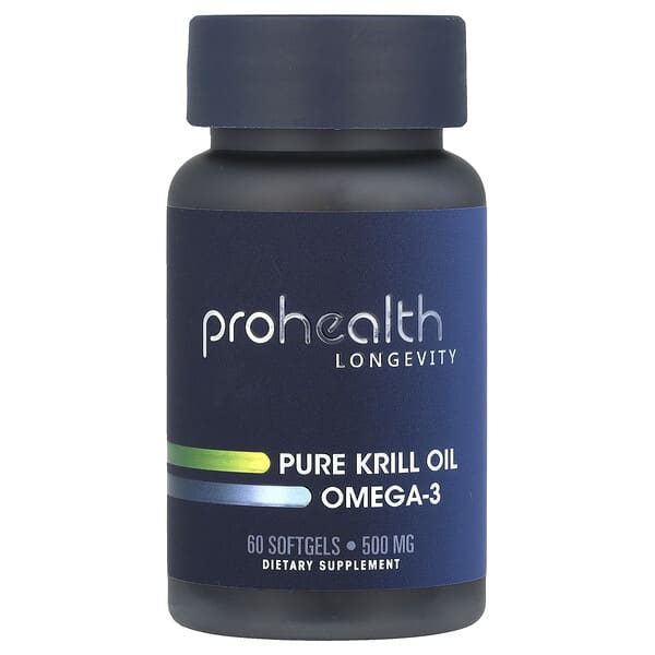 Pure Krill Oil Omega-3, 60 Soft Gels