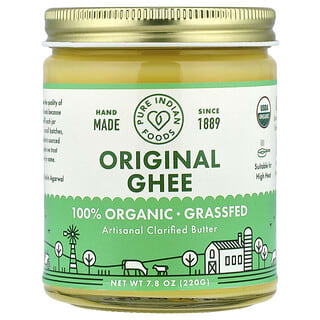 Pure Indian Foods, Organic Ghee, Bio-Ghee, 220 g (7,8 oz.)