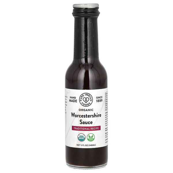 Pure Indian Foods, 유기농 우스터 소스, 148ml(5fl oz)