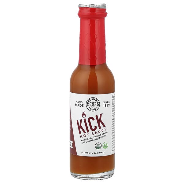 Pure Indian Foods, Kick® Hot Sauce, 5 fl oz (147 ml)