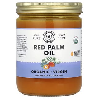 Pure Indian Foods, Olio di palma rosso, 375 ml