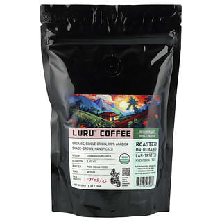 Pure Indian Foods, Luru™ Coffee, Whole Beans, Medium Roast, 8 oz (226 g)