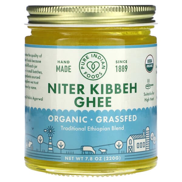 Pure Indian Foods, Niter Kibbeh Ghee, 7.8 oz (220 g)