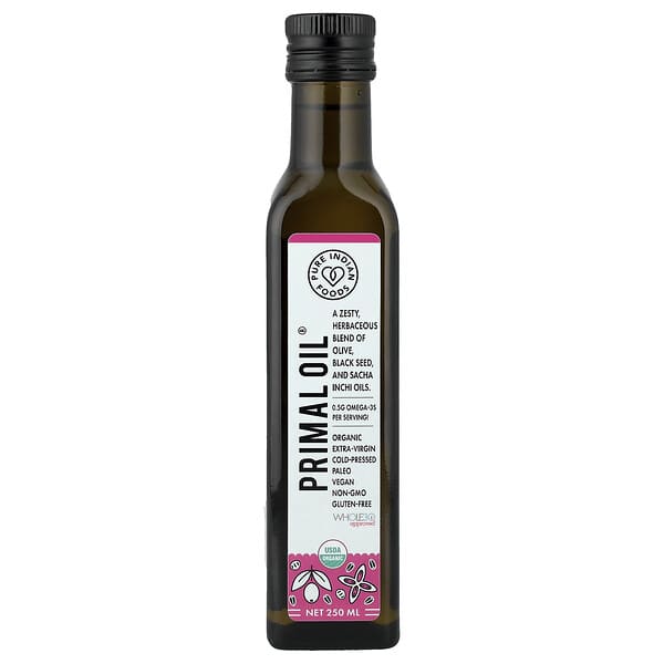 Pure Indian Foods, Organic Cold Pressed Extra-Virgin Primal Oil®, 250 ml