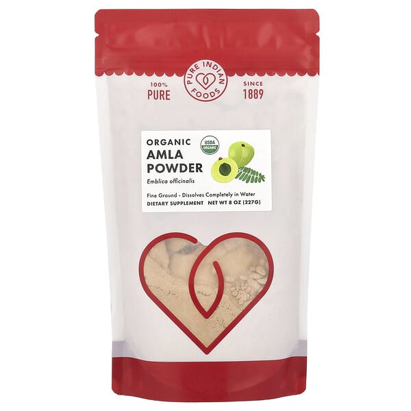 Pure Indian Foods, Organic Amla Powder, 8 oz (227 g)