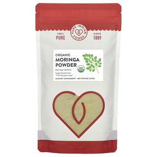 Pure Indian Foods, Pó de Moringa Orgânico, 227 g (8 oz)