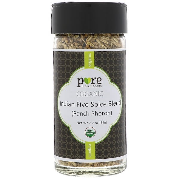 Pure Indian Foods, オーガニック・インド風5スパイスブレンド（パンチフォロン）、2.2 oz (62 g)