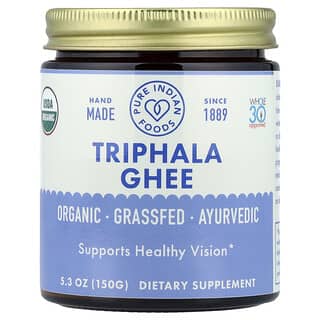 Pure Indian Foods, Ghee de Triphala orgánico, 150 g (5,3 oz)