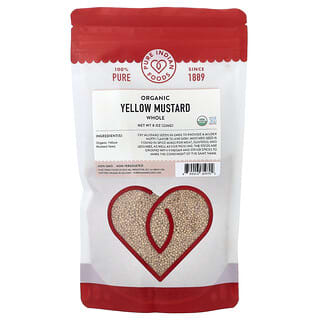 Pure Indian Foods, Organic Yellow Mustard, Whole, 8 oz (226 g)