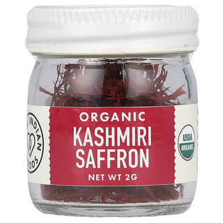 Pure Indian Foods, Organic Kashmiri Saffron, 2 g