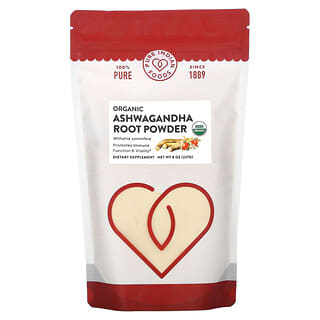 Pure Indian Foods, Organic Ashwagandha Root Powder, 8 oz (227 g)